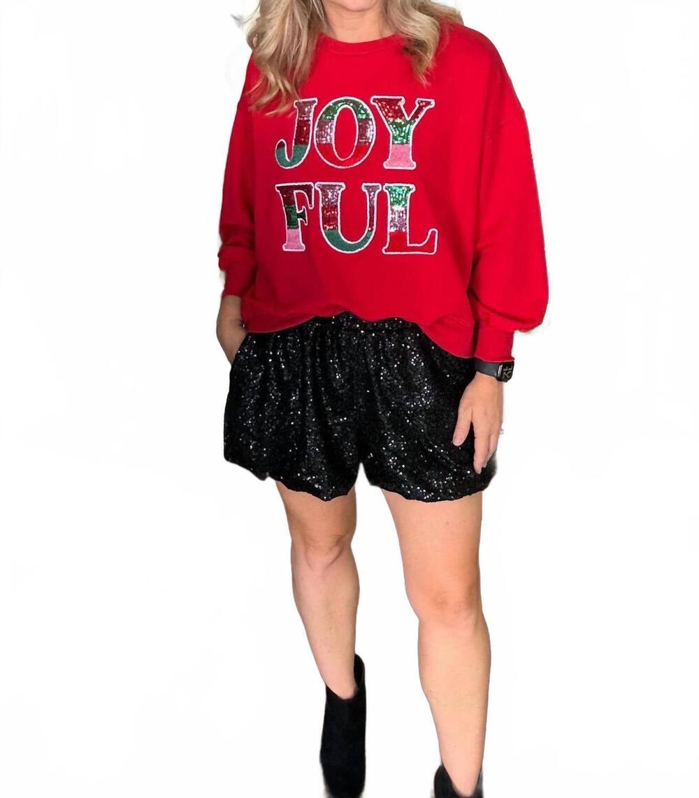 NEW ENTRO sequin bubble shorts in black